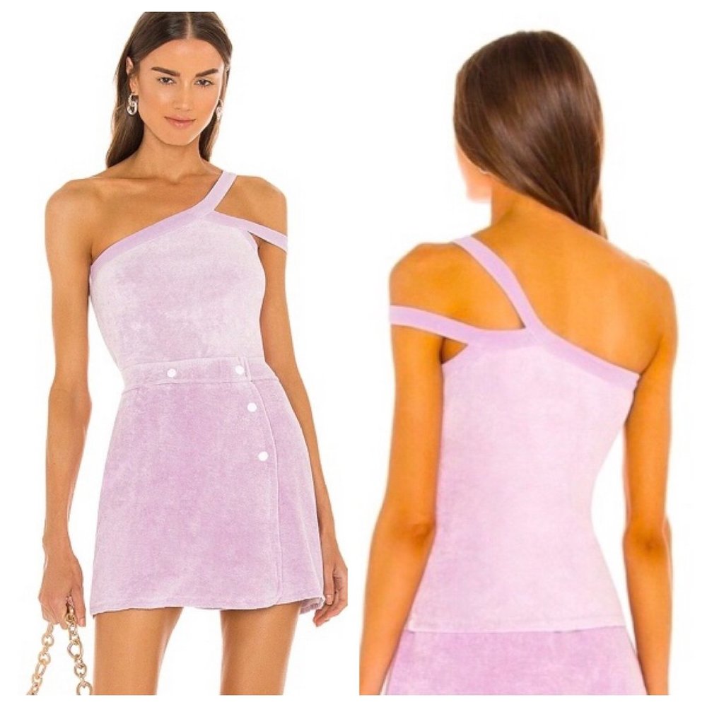 DANNIJO Sz Sm NWT Revolve Terry One Shoulder Tank Top